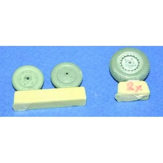 Me 262A/B Wheels für Tamiya-Bausatz, 1/48 - CMK 129-Q48015