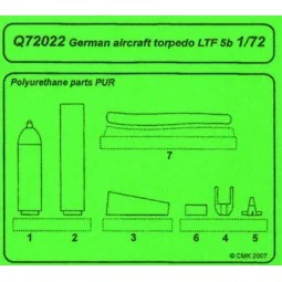 German aircraft torpedo LTF 5b, 1/72 - CMK 129-Q72022