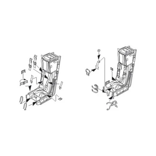 Hawk T.Mk.I Ejection seats, 1/48 - CMK 129-Q48102 Hawk T.Mk.I Ejection seats, 1/48 - CMK 129-Q48102