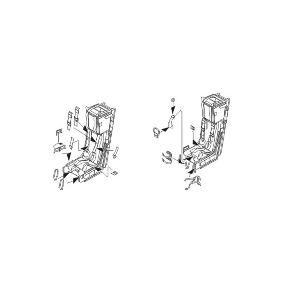 Hawk T.Mk.I Ejection seats, 1/48 - CMK 129-Q48102 Hawk T.Mk.I Ejection seats, 1/48 - CMK 129-Q48102