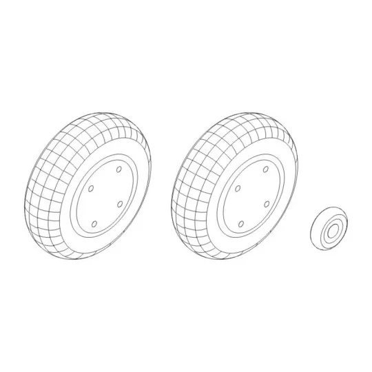Boomerang/ Wirraway wheels, 1/72 - CMK 129-Q72146 Boomerang/ Wirraway wheels, 1/72 - CMK 129-Q72146