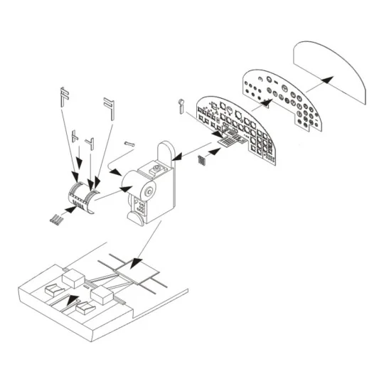 B-17 Flying Fortress - Instrument panel - CMK 129-Q72176