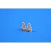 Fouga Magister Seats (2 pcs.), 1/72 - CMK 129-Q72227 Fouga Magister Seats (2 pcs.), 1/72 - CMK 129-Q72227