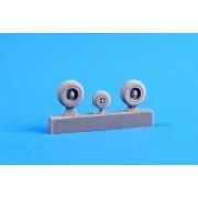 Fouga Magister Wheels, 1/72 - CMK 129-Q72228 Fouga Magister Wheels, 1/72 - CMK 129-Q72228