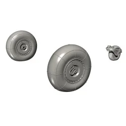 Junkers Ju-88A-4 a.Later/C-6/G-Late Main and Tail Wheels, 1/48 - CM...