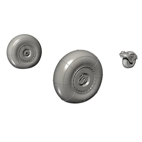 Junkers Ju-88A-4 a.Later/C-6/G-Late Main and Tail Wheels, 1/48 - CM...