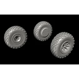 P-40 Wheels-Cross Tread f.Special Hobby, 1/72 - CMK 129-Q72297