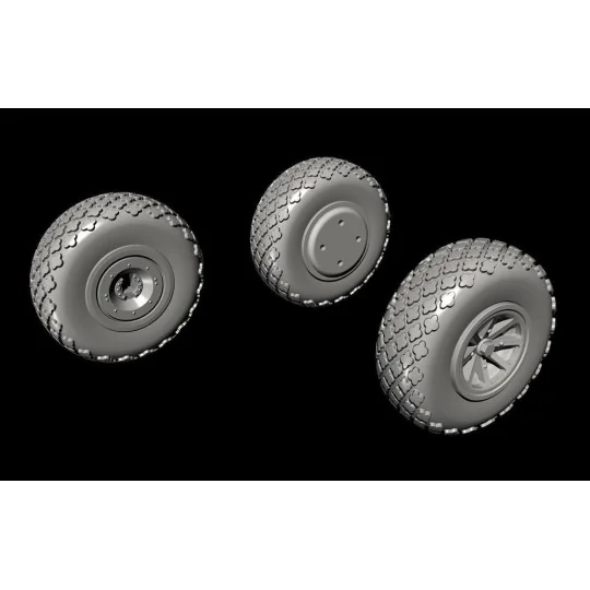 P-40 Wheels-Cross Tread f.Special Hobby, 1/72 - CMK 129-Q72297