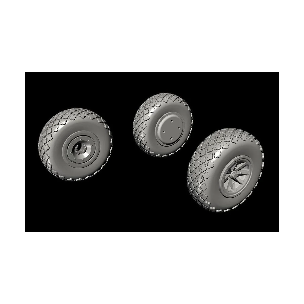 P-40 Wheels-Cross Tread f.Special Hobby, 1/72 - CMK 129-Q72297