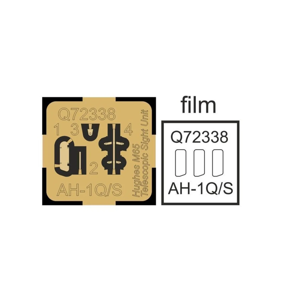 AH-1Q/S Hughes M65 Telescopic Sight Unit Unit, 1/72 - CMK 129-Q72338