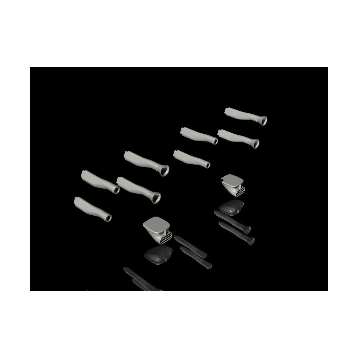 Blenheim Mk.I Engine Intakes, 1/48 - CMK 129-Q48341 Blenheim Mk.I Engine Intakes, 1/48 - CMK 129-Q48341