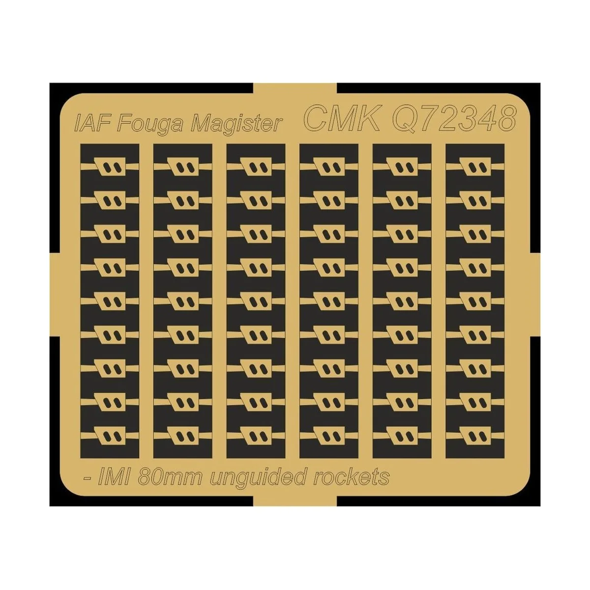 IAF Fouga Magister (a.othed planes)-IMI 80mm unguided rockets, 1/72...