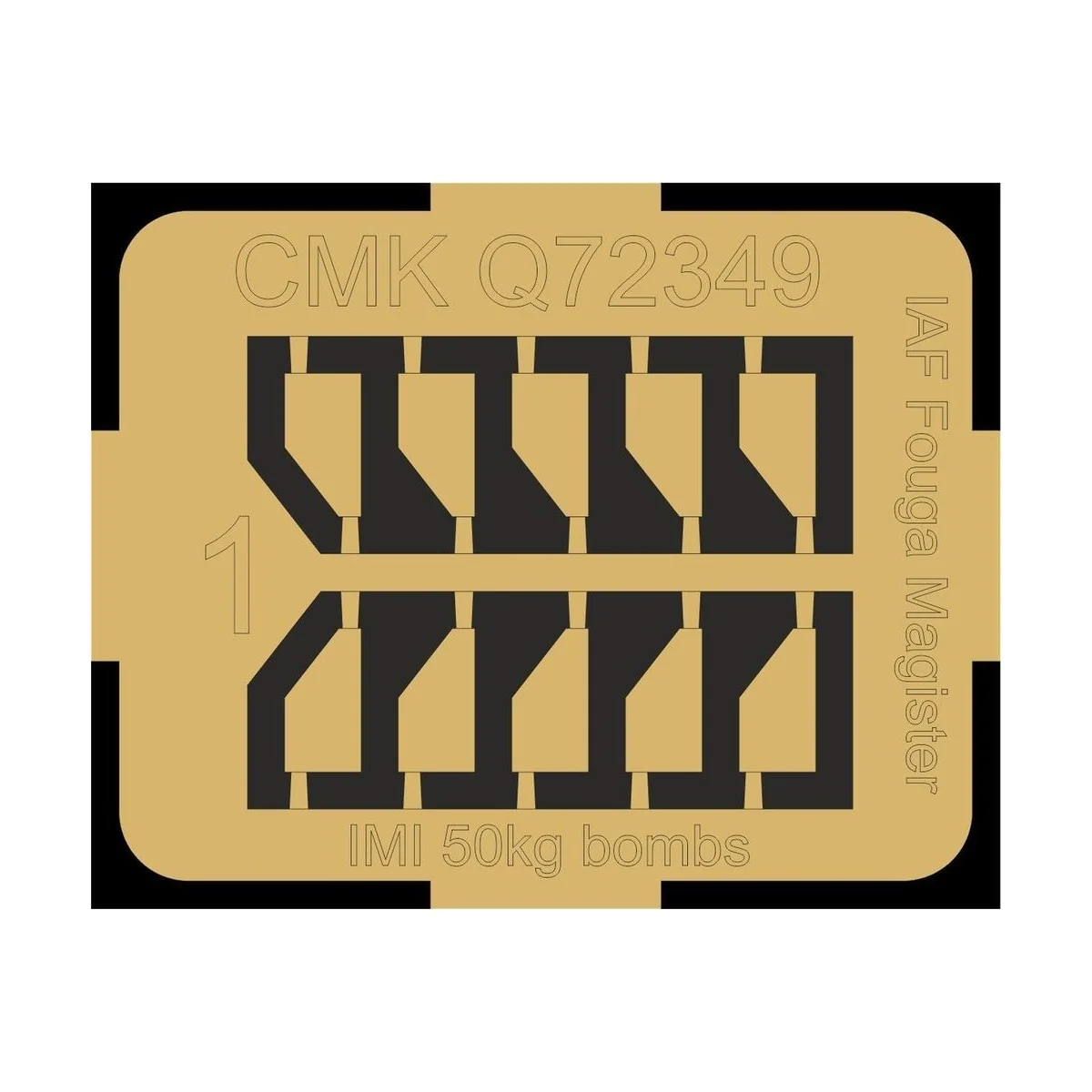 IAF Fouga Magister - IMI 50kg bombs, 1/72 - CMK 129-Q72349