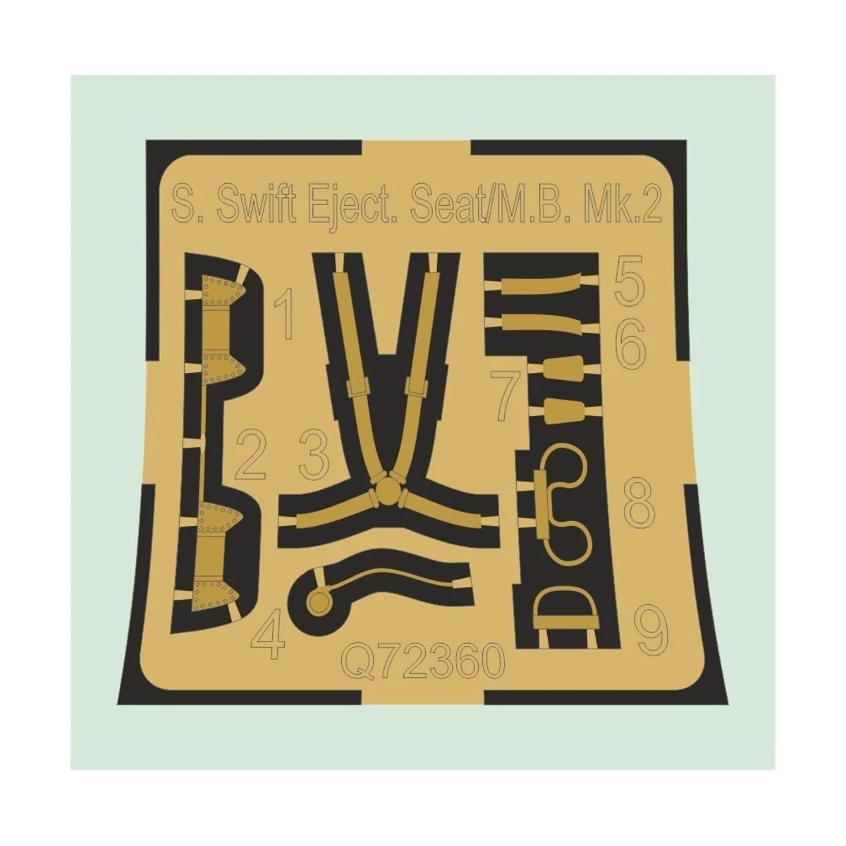 Supermarine Swift Ejection Seat (M.B. Mk.2), 1/72 - CMK 129-Q72360