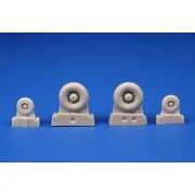 F-14A Tomcat Wheels, 1/72 - CMK 129-Q72377 F-14A Tomcat Wheels, 1/72 - CMK 129-Q72377