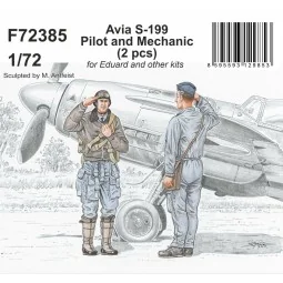 Avia S-199 Pilot and Mechanic for Eduard and other kits, 1/72 - CMK...