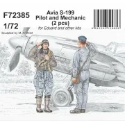Avia S-199 Pilot and Mechanic for Eduard and other kits, 1/72 - CMK... Avia S-199 Pilot and Mechanic for Eduard and other kits, 1/72 - CMK...