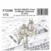 Sd.Kfz 250/251 Crew in Winter Uniforms, 1/72 - CMK 129-F72386 Sd.Kfz 250/251 Crew in Winter Uniforms, 1/72 - CMK 129-F72386
