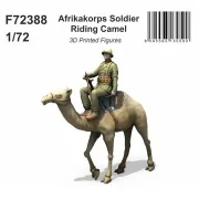 Afrikakorps Soldier Riding Camel 1/72 / 3D Printed - CMK 129-F72388