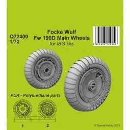 Focke Wulf Fw 190D-9 Main Wheels / for1/72 IBG kits - CMK 129-Q72400