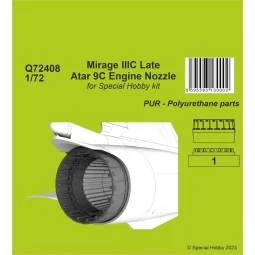 Mirage IIIC Late - Atar 9C Engine Nozzle, 1/72 - CMK 129-Q72408