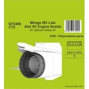 Mirage IIIC Late - Atar 9C Engine Nozzle 1/72 - CMK 129-Q72408