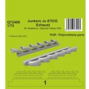 Junkers Ju 87D/G Exhaust 1/72 / for Academy and Special Hobby Kits ...