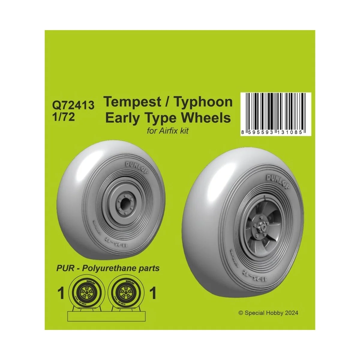 Tempest/Typhoon Early type Wheels 1/72 - CMK 129-Q72413