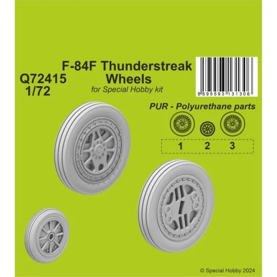 F-84F Thunderstreak Wheels 1/72 / for Special Hobby kits, 1/72 - CM...