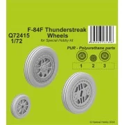 F-84F Thunderstreak Wheels 1/72 / for Special Hobby kits - CMK 129-...