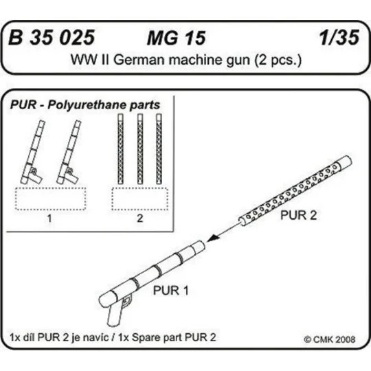 MG 15 German Machine Gun - CMK 129-B35025