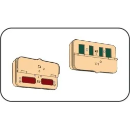 German WWII distance rear lights NOTEK - CMK 129-B35037