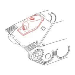 Jagdpanzer 38 Hetzer Gun Mantlet Lighten, 1/48 - CMK 129-B48053