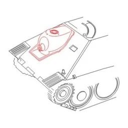 Jagdpanzer 38 Hetzer Gun Mantlet Late P., 1/48 - CMK 129-B48054