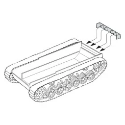 Pz.Kpfw III Correction Rear Hull Armor - CMK 129-B35063