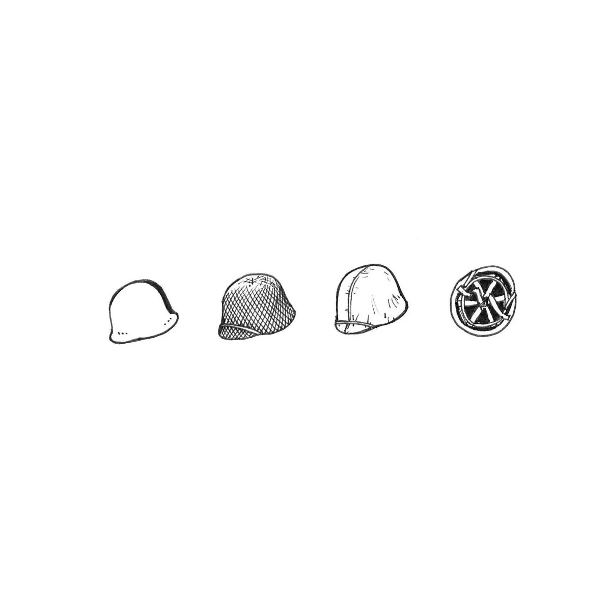 US WWII Helmets (6pcs) - CMK 129-B35083