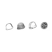 US WWII Helmets (6pcs) - CMK 129-B35083