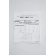 Bismarck Primary Armament Blast Bags 8pc, 1/200 - CMK 129-NS012