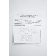 Bismarck Secondary Armam.Blast Bags 12pc, 1/200 - CMK 129-NS013