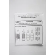 Bismarck 8 m Cutter 2pcs.f.TRU, 1/200 - CMK 129-NS014