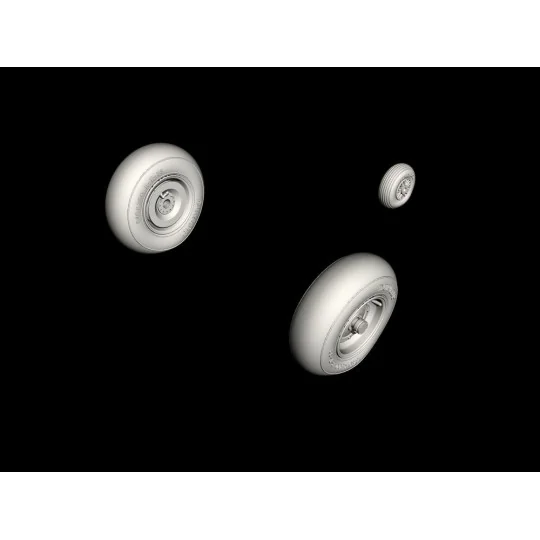 Siebel Si 204/Aero C-3 Wheels, 1/48 - CMK 129-Q48352 Siebel Si 204/Aero C-3 Wheels, 1/48 - CMK 129-Q48352