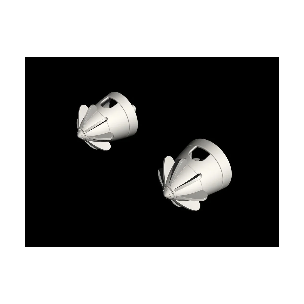 Siebel Si 204/Aero C-3 Prop Spinners, 1/48 - CMK 129-Q48354 Siebel Si 204/Aero C-3 Prop Spinners, 1/48 - CMK 129-Q48354