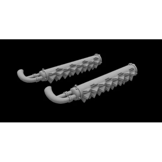Beaufighter Mk.21 - Hedgehog Flame Damper Exhausts / Aussie Type - ...