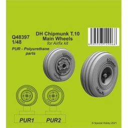 DH Chipmunk T.10 Main Wheels - CMK 129-Q48397