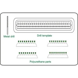 Hexagonale Schrauben Köpfe 1,5 mm 60 St. mit 0,9 mm Bohrer - CMK 12...