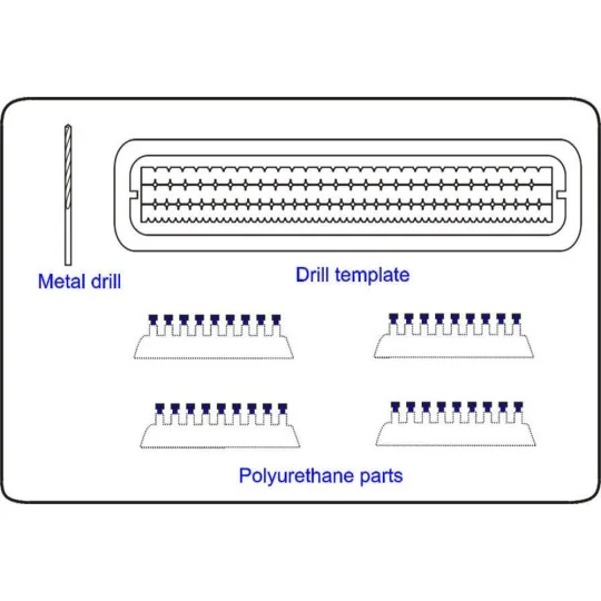 Schrauben mit Muttern, 2mm, 44 St. mit Bohrer 1,4 mm - CMK 129-006
