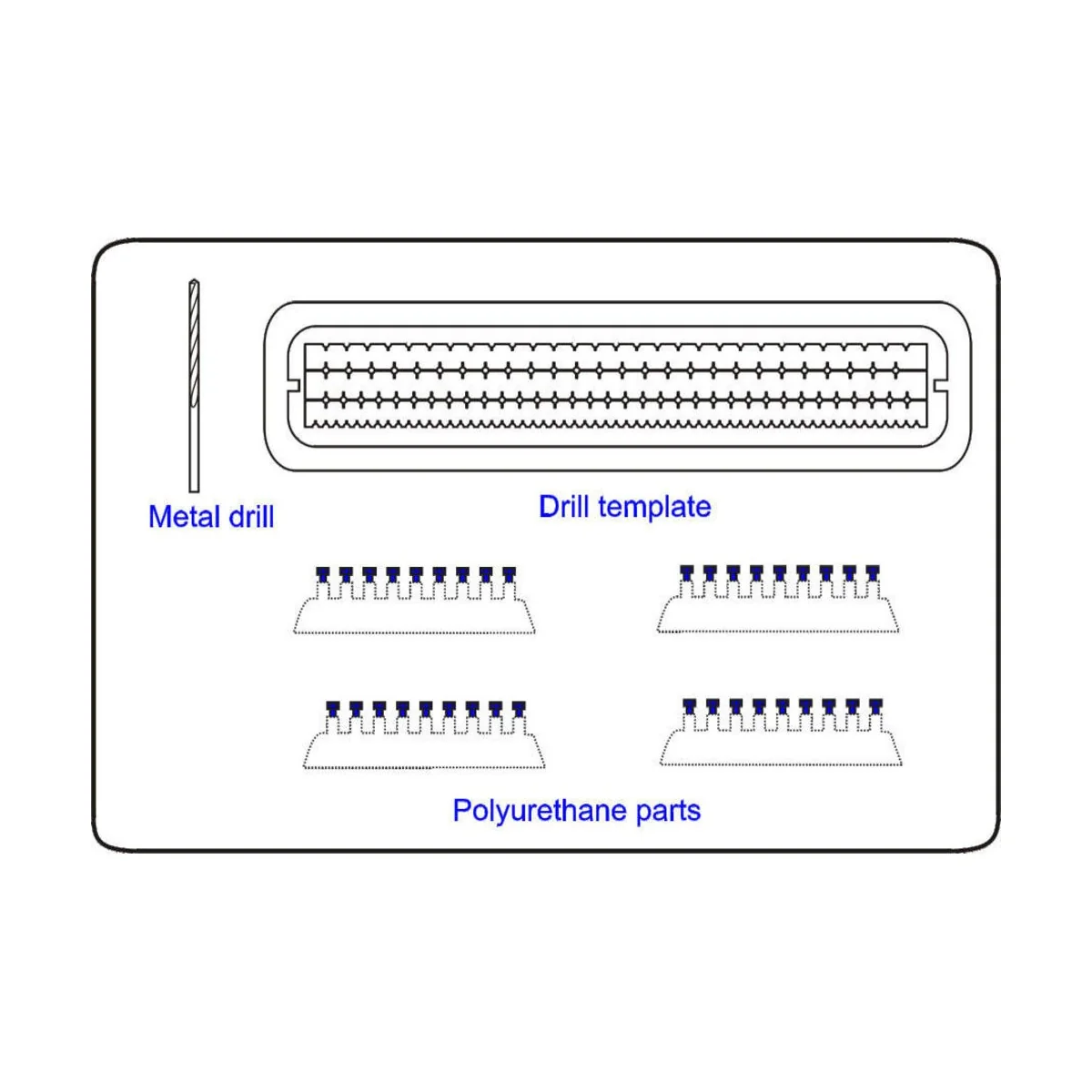 Schrauben mit Muttern, 2mm, 44 St. mit Bohrer 1, 4 mm - CMK 129-006