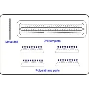 Schrauben mit Muttern, 2mm, 44 St. mit Bohrer 1, 4 mm - CMK 129-006