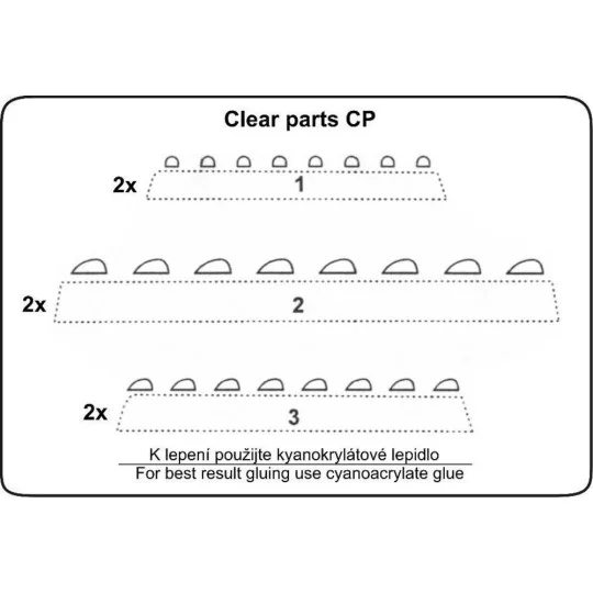 Navigation Lichter klar - CMK 129-010 Navigation Lichter klar - CMK 129-010