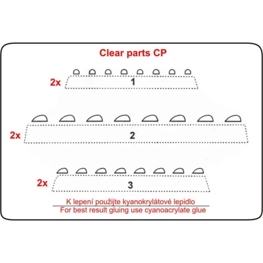 Navigation Lichter rot - CMK 129-011 Navigation Lichter rot - CMK 129-011